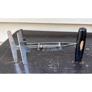 Vintage Foley Spring Loaded 3 Stainless Blades Black Wood Handle Food Chopper